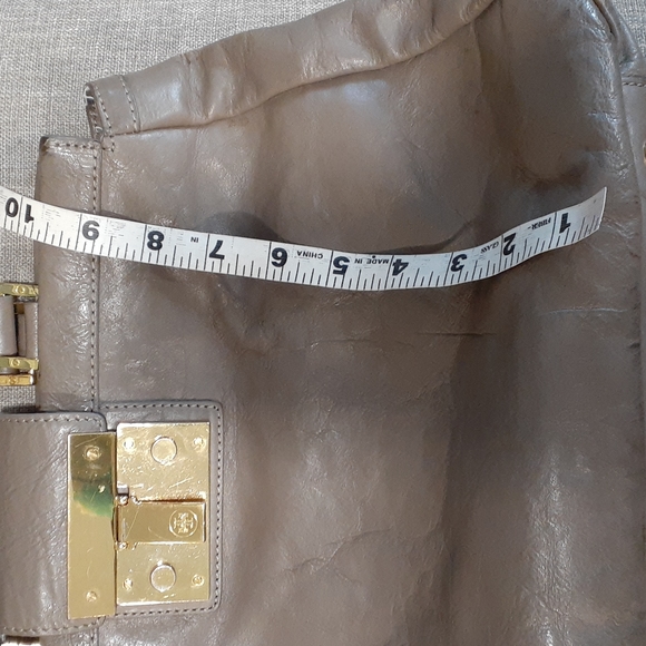 Tory burch woman's olive leather shoulder bag handbag - Picture 16 of 16